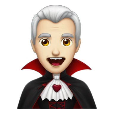 Dracula sending a kiss sticker