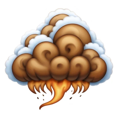 brown cloud sticker