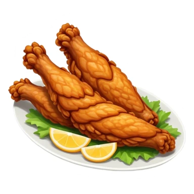 Fried chicken wing sticker