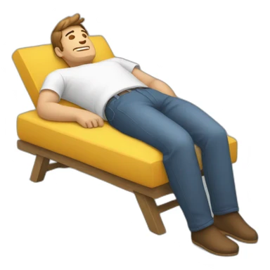 Homme qui fait du developpé couché sticker