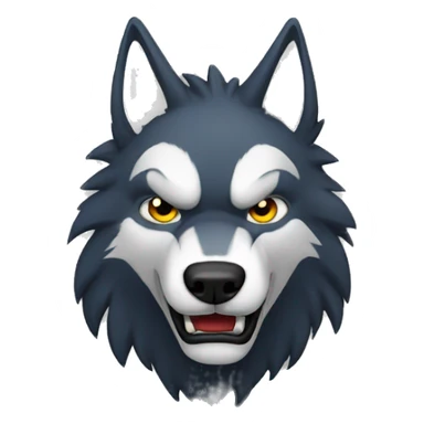 Lobo llorando sticker