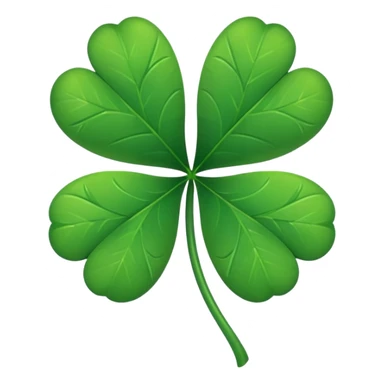 Five leaf clover sticker