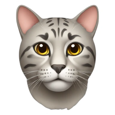 A big, mean cat sticker