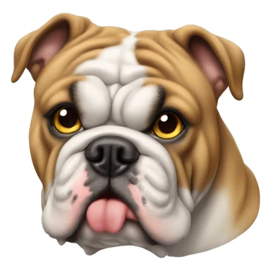 english bulldog plice sticker