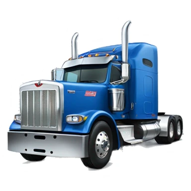 Blue peterbilt 379 sticker