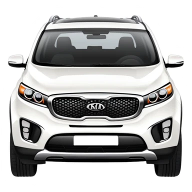 white Kia Sorento SUV car sticker