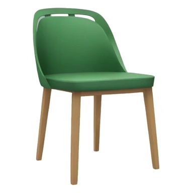 green dining modern chair - front look sticker