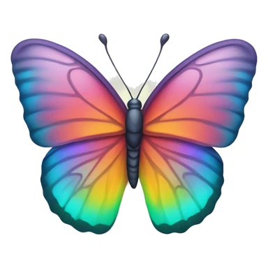 iridescent gradient hue butterfly sticker