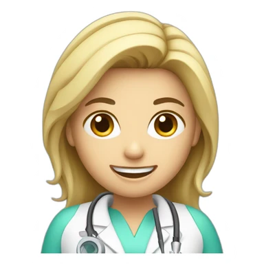 female dentist with drill  sticker