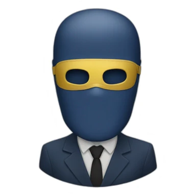 fbi mask face sticker