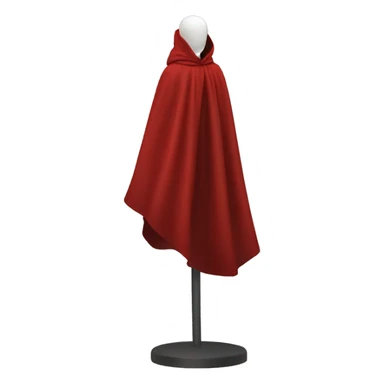 faceless mannequin flying red cape without hood sticker
