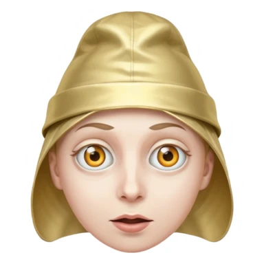 foil hat crazy eye sticker