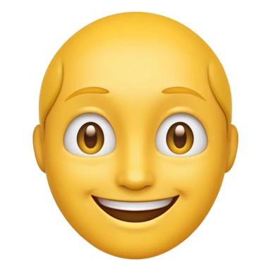 A thoughtful face smile emoji sticker