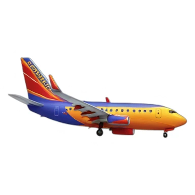 southwest airplane sticker