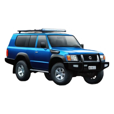 4WD blue and black Nissan patrol gq  sticker