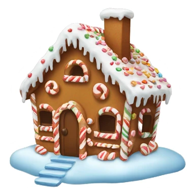 Cute gingerbread house  sticker