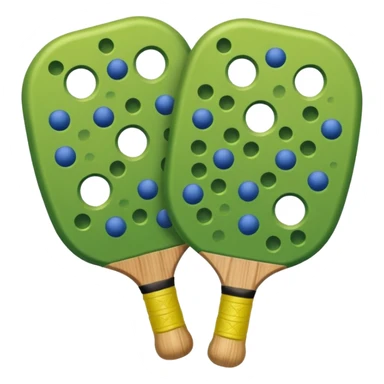 pelota de pickleball Verde sola sticker
