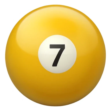 billiard ball 7 number sticker