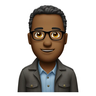 the standart normal face 🙂, but with glasses sticker