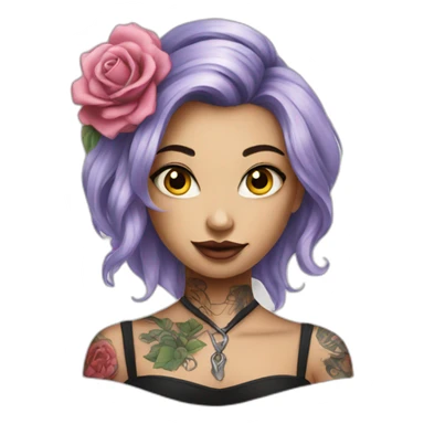 tattoo girl sticker