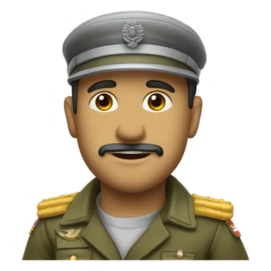 Soldado prestando continência sticker