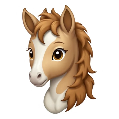 Light brown and white Gypsy vanna Foal sticker