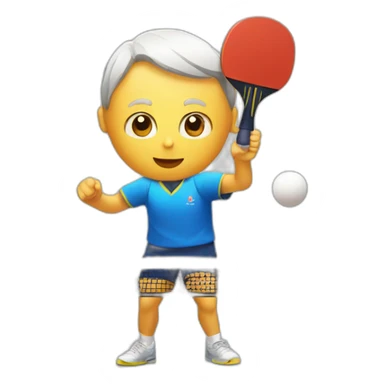 table tennis  sticker