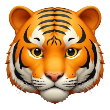 High resolution of a tigar sticker