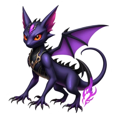 Shiny Epic Badass Gothic Noibat-Salandit-Litten-Hybrid sticker