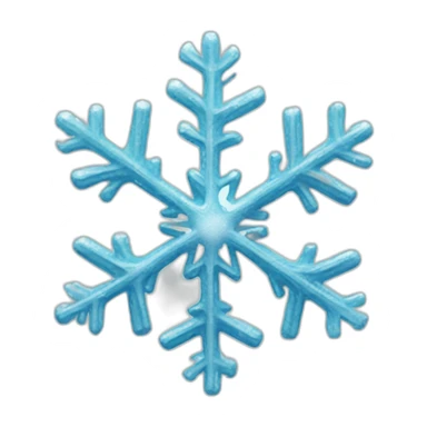 a snowflake with a magic wand in his hands sticker
