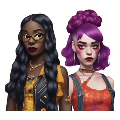 Azealia Banks and grimes fighting  sticker