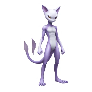 Anthro Mewtwo-Pokémon full body sticker