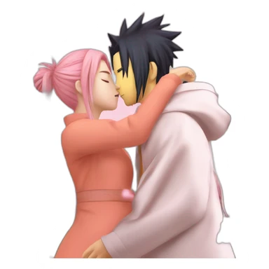 Sakura kiss Naruto sticker