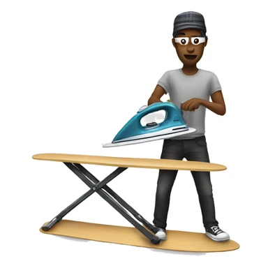 Ironing board dj  sticker