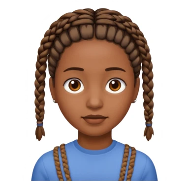 👦🏽 punle trenzas cortas  sticker