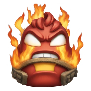 Firey from Battle For Dream Island. The object show sticker