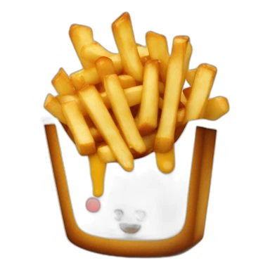 Poutine sur ours sticker