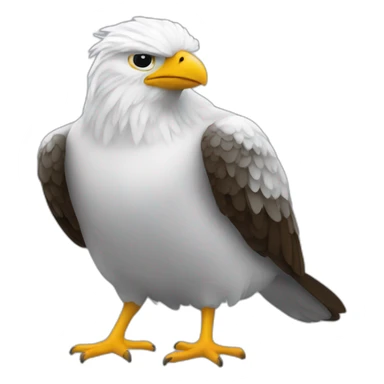 Oiseau qui chie sur trump sticker