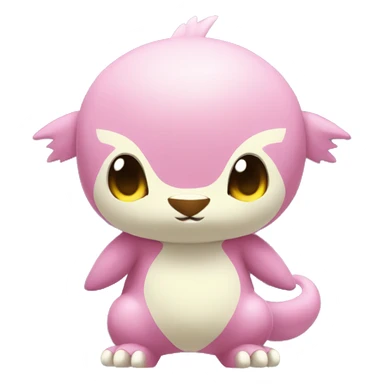 cute kawaii cool Digimon-Fakemon-animal full body sticker