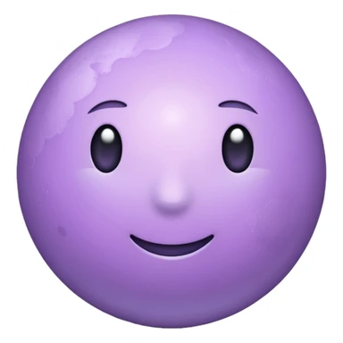 Light purple moon sticker