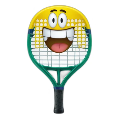 padel racket smile sticker