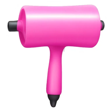one pink plastic curler sticker