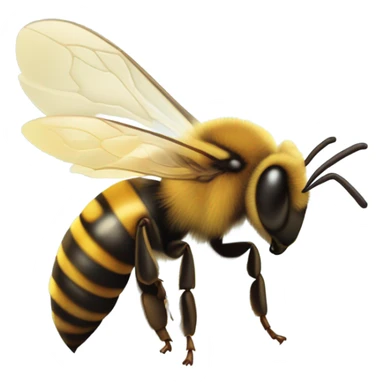 Bee and honey  sticker