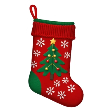 christmas sweater black stocking sticker