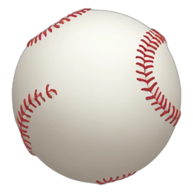 Baseball ball sticker