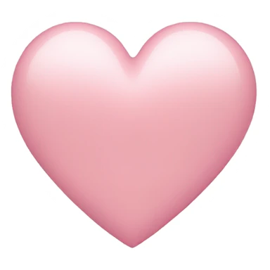 light pink heart sticker