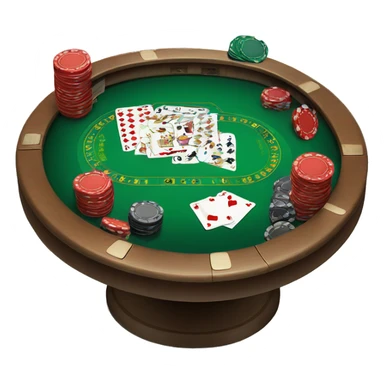 casino poker table game sticker