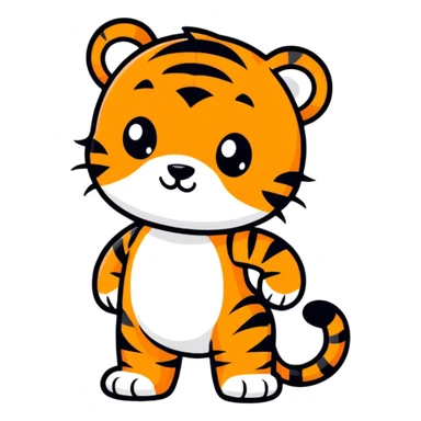 Baby tiger  sticker