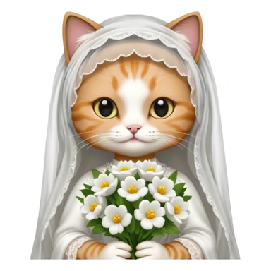 cat brides sticker