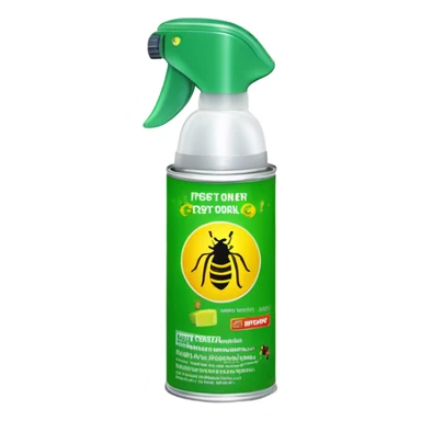 Bug spray can sticker